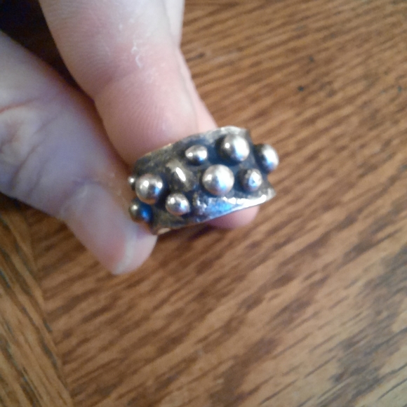Handmade OOAK Sterling & Brass Ring - Picture 3 of 9